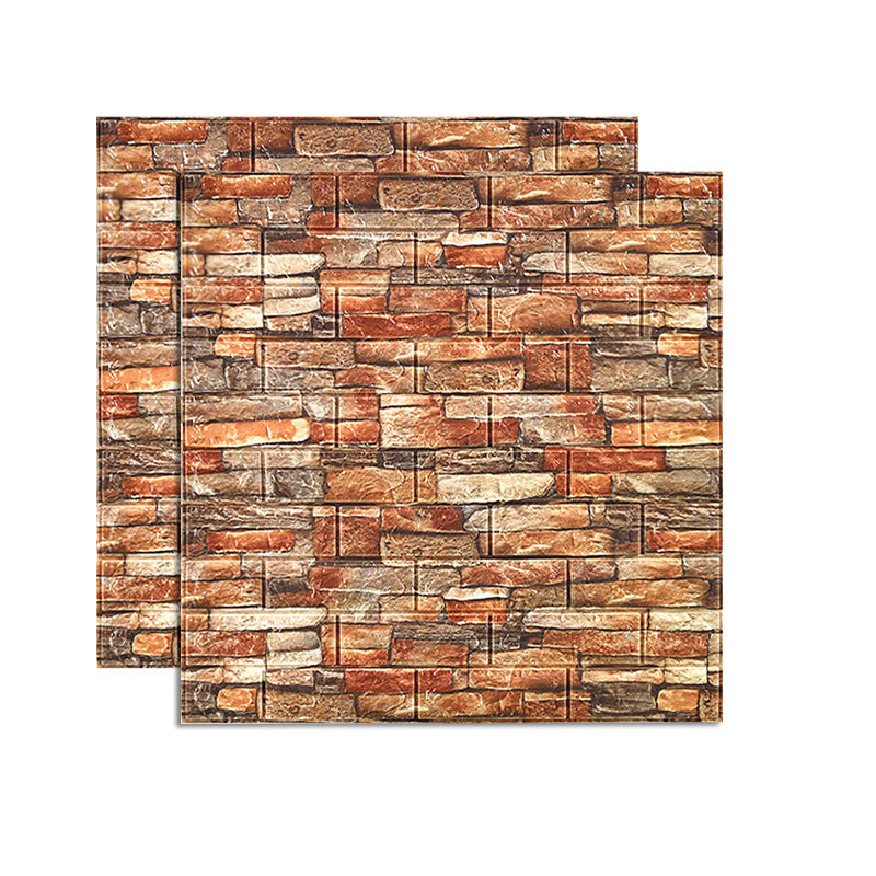 Farmhouse Wall Plank 3D Brick Bedroom and Living Room Wall Panels Set of 2