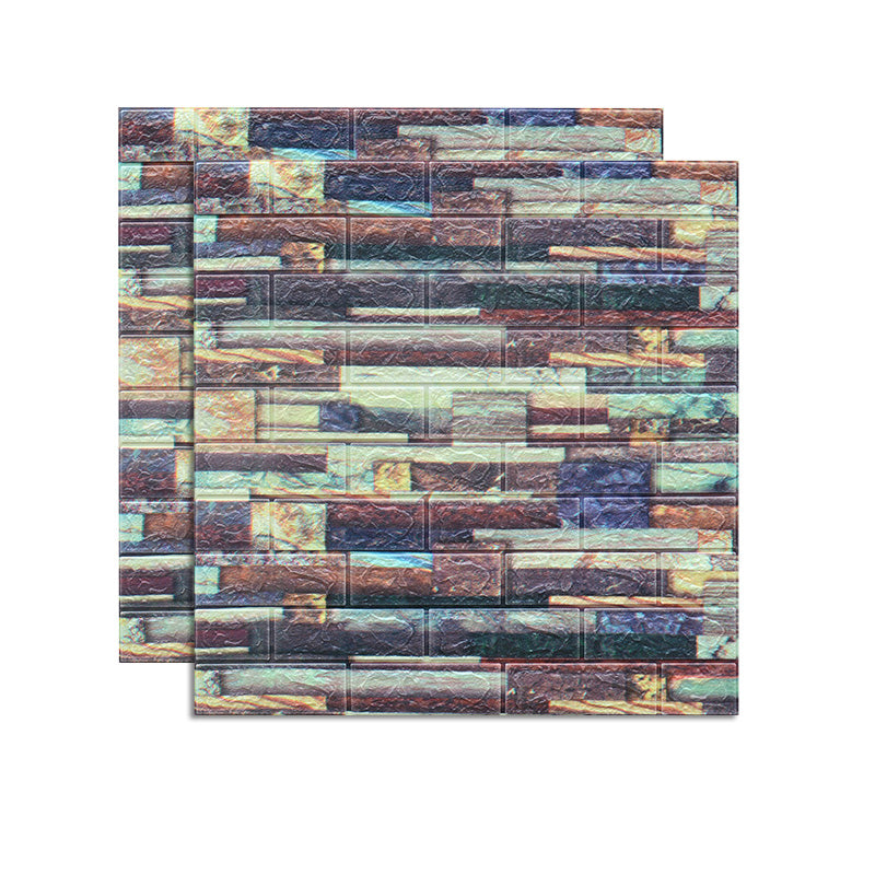 Farmhouse Wall Plank 3D Brick Bedroom and Living Room Wall Panels Set of 2