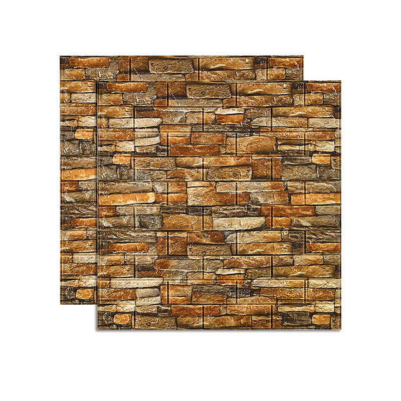 Farmhouse Wall Plank 3D Brick Bedroom and Living Room Wall Panels Set of 2