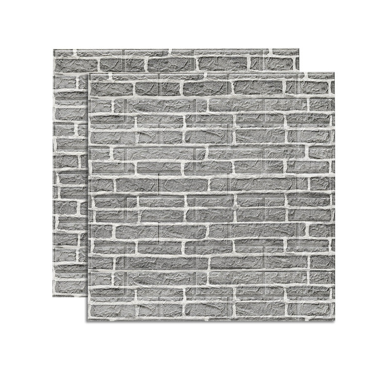 Farmhouse Wall Plank 3D Brick Bedroom and Living Room Wall Panels Set of 2