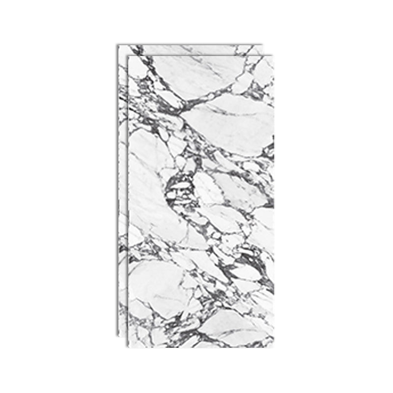 Rectangular Ceramic Matte Straight Edge Floor and Wall Tile Marble Look Bathroom Floor