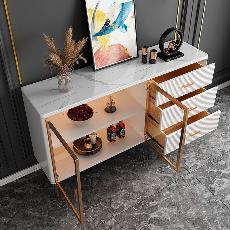 3-drawer Sideboard Cabinet with Drawers Glam Buffet Sideboard