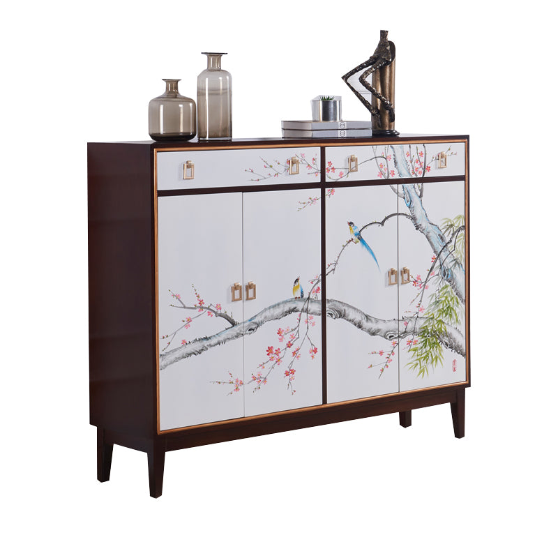 Solid Wood Sideboard Cabinet with Drawers Contemporary Sideboard Table