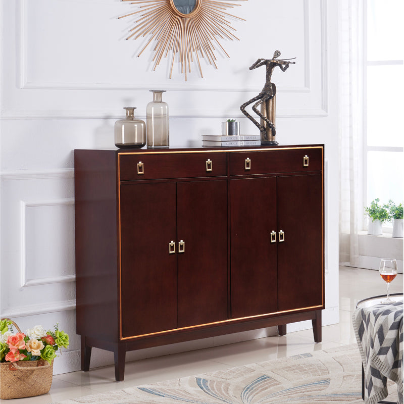 Solid Wood Sideboard Cabinet with Drawers Contemporary Sideboard Table