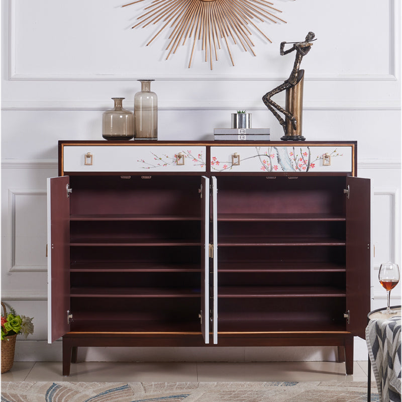 Solid Wood Sideboard Cabinet with Drawers Contemporary Sideboard Table