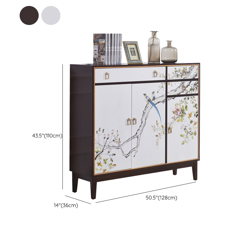 Solid Wood Sideboard Cabinet with Drawers Contemporary Sideboard Table