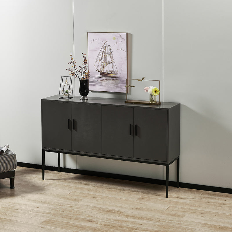 Modern Gray Buffet Sideboard Wood Buffet Server for Dining Room