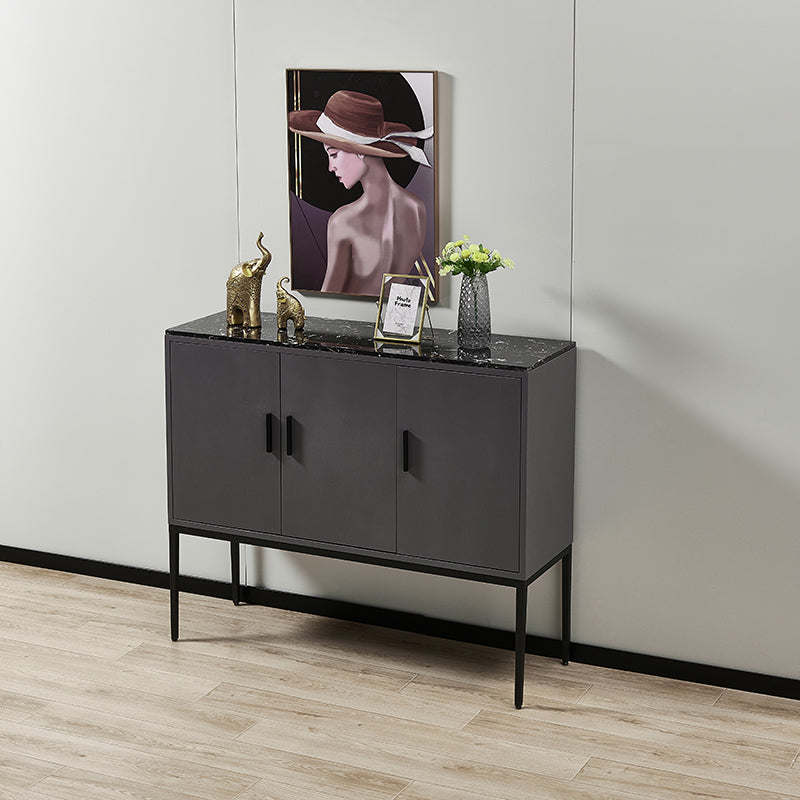 Modern Gray Buffet Sideboard Wood Buffet Server for Dining Room