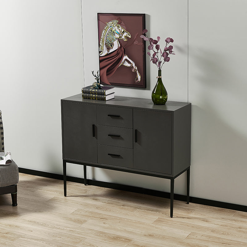 Modern Gray Buffet Sideboard Wood Buffet Server for Dining Room