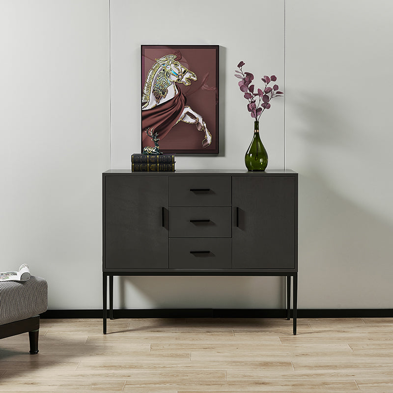 Modern Gray Buffet Sideboard Wood Buffet Server for Dining Room