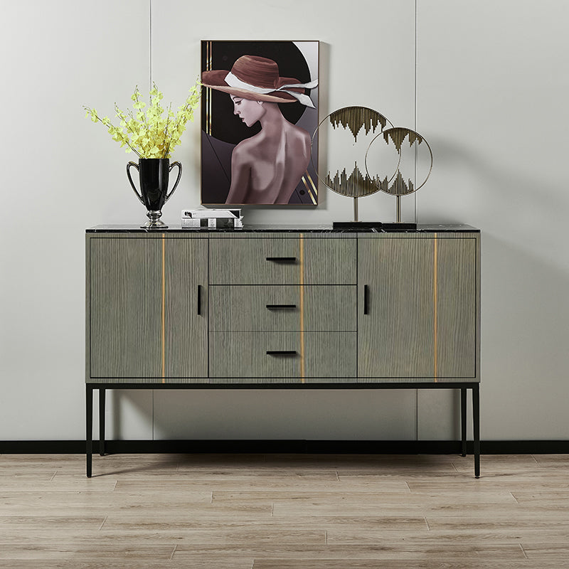 Engineered Wood Buffet Server Modern Buffet Sideboard for Kitchen