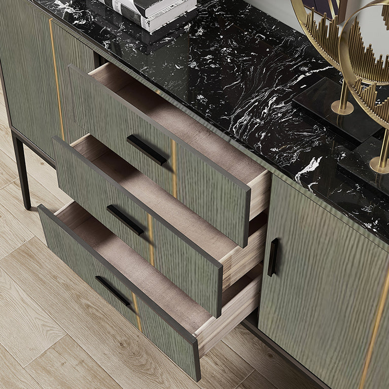 Engineered Wood Buffet Server Modern Buffet Sideboard for Kitchen