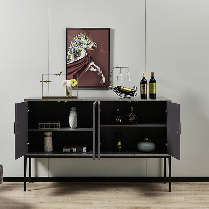 Engineered Wood Buffet Server Modern Buffet Sideboard for Kitchen