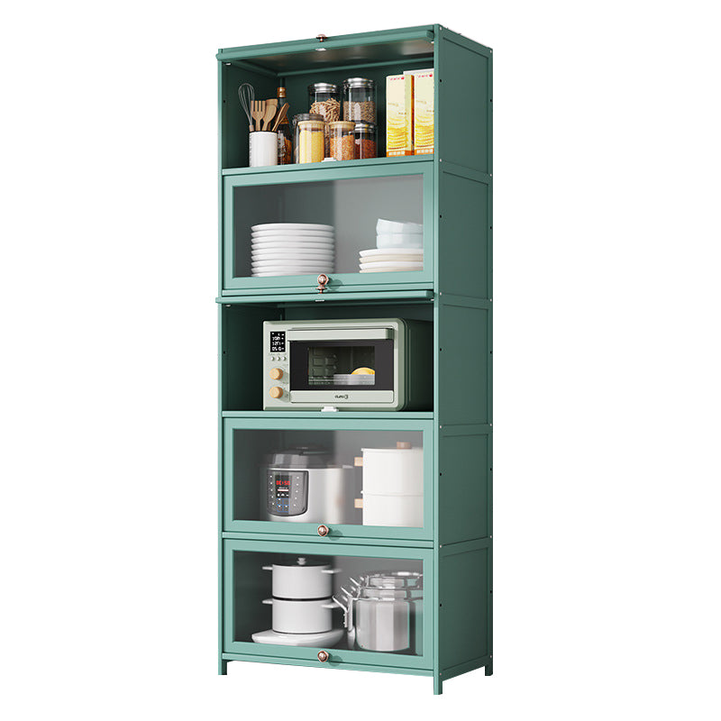 Green Bamboo Kitchen Server Modern Dining Server for Living Room