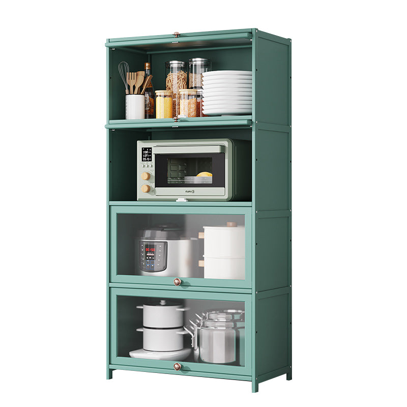 Green Bamboo Kitchen Server Modern Dining Server for Living Room