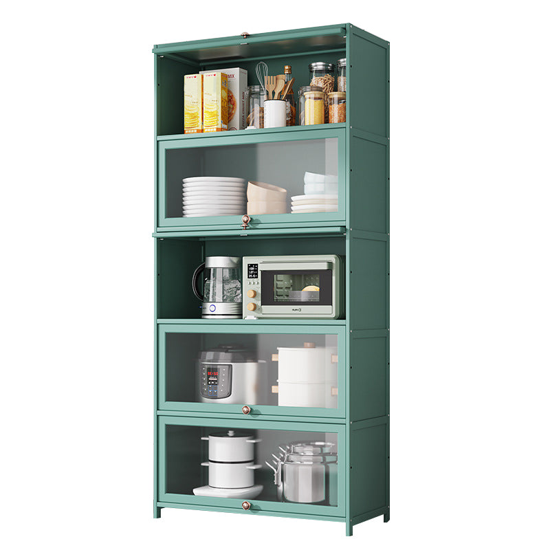 Green Bamboo Kitchen Server Modern Dining Server for Living Room