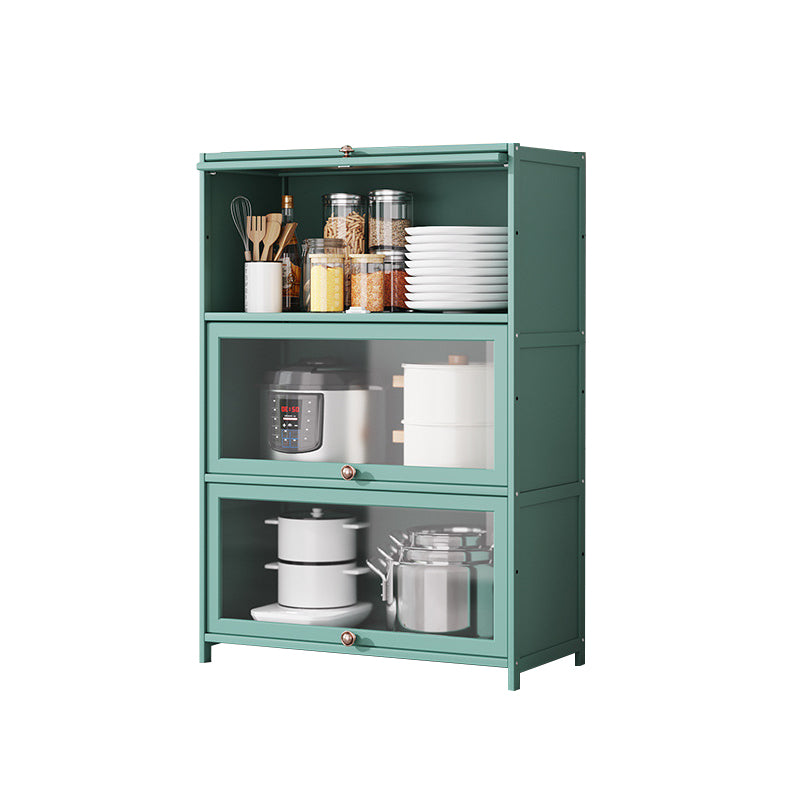 Green Bamboo Kitchen Server Modern Dining Server for Living Room