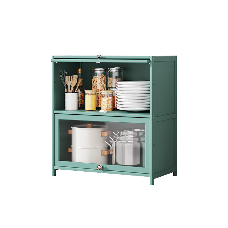 Green Bamboo Kitchen Server Modern Dining Server for Living Room