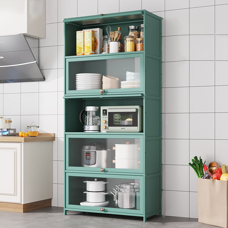 Green Bamboo Kitchen Server Modern Dining Server for Living Room