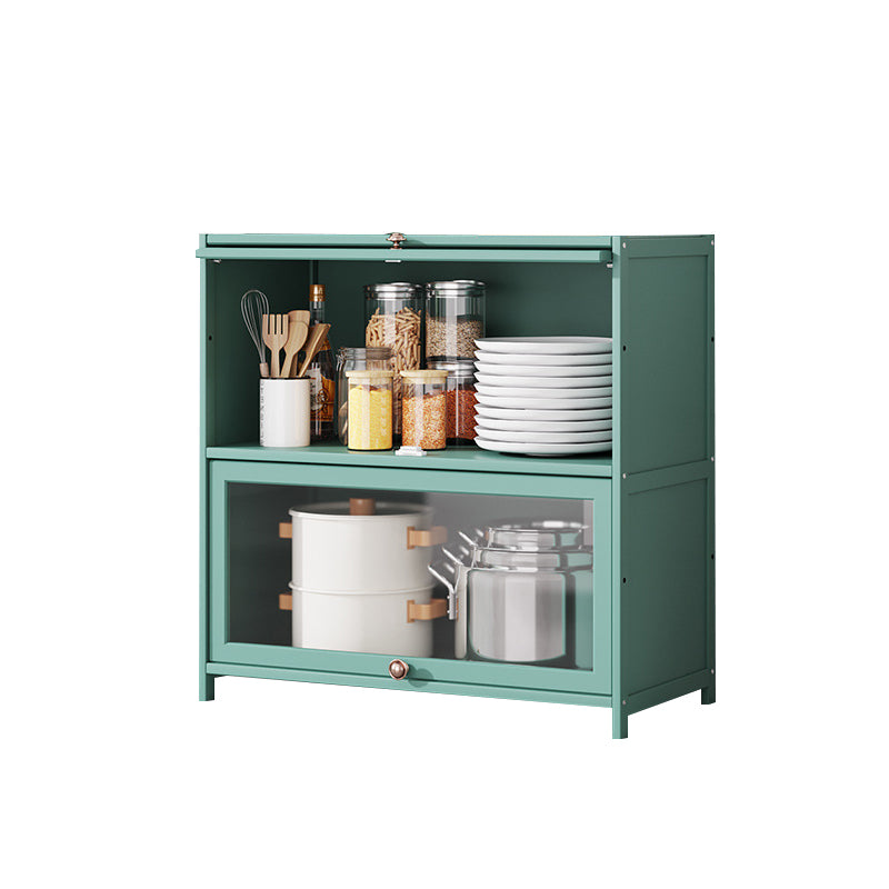 Green Bamboo Kitchen Server Modern Dining Server for Living Room