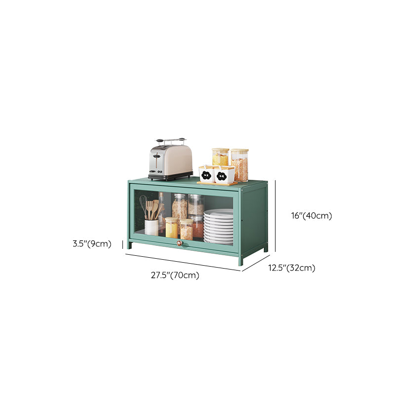 Green Bamboo Kitchen Server Modern Dining Server for Living Room