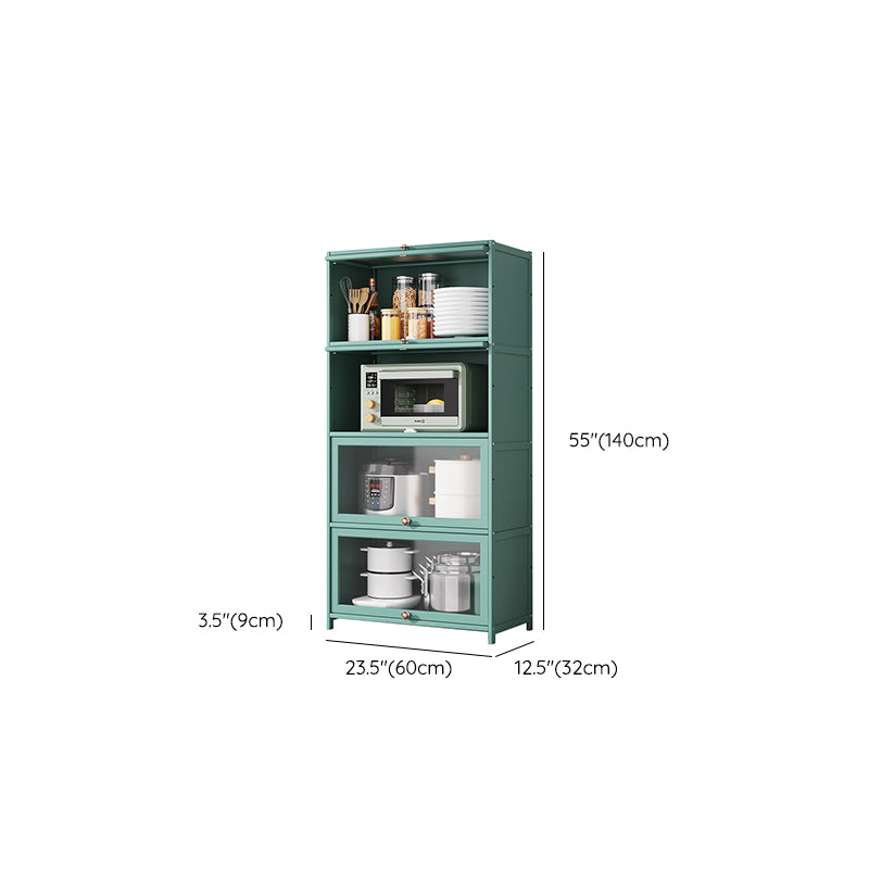 Green Bamboo Kitchen Server Modern Dining Server for Living Room