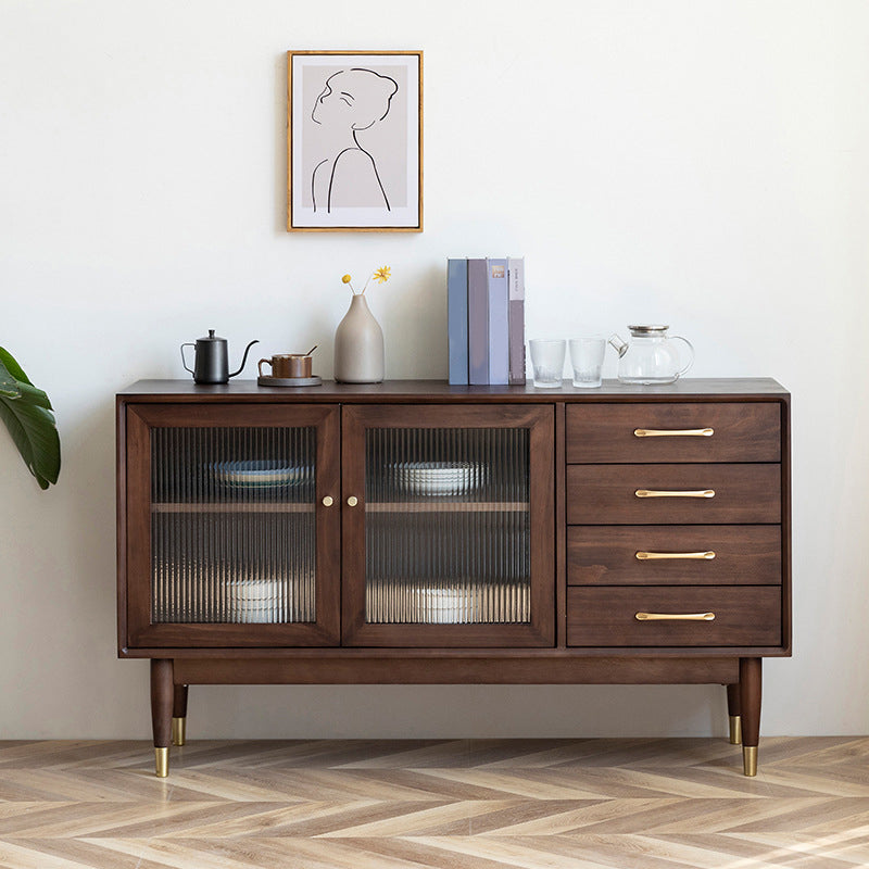 Contemporary Sideboard Cabinet Solid Wood Sideboard Table 55.12 "L x 15.75 "W x 31.50 "H