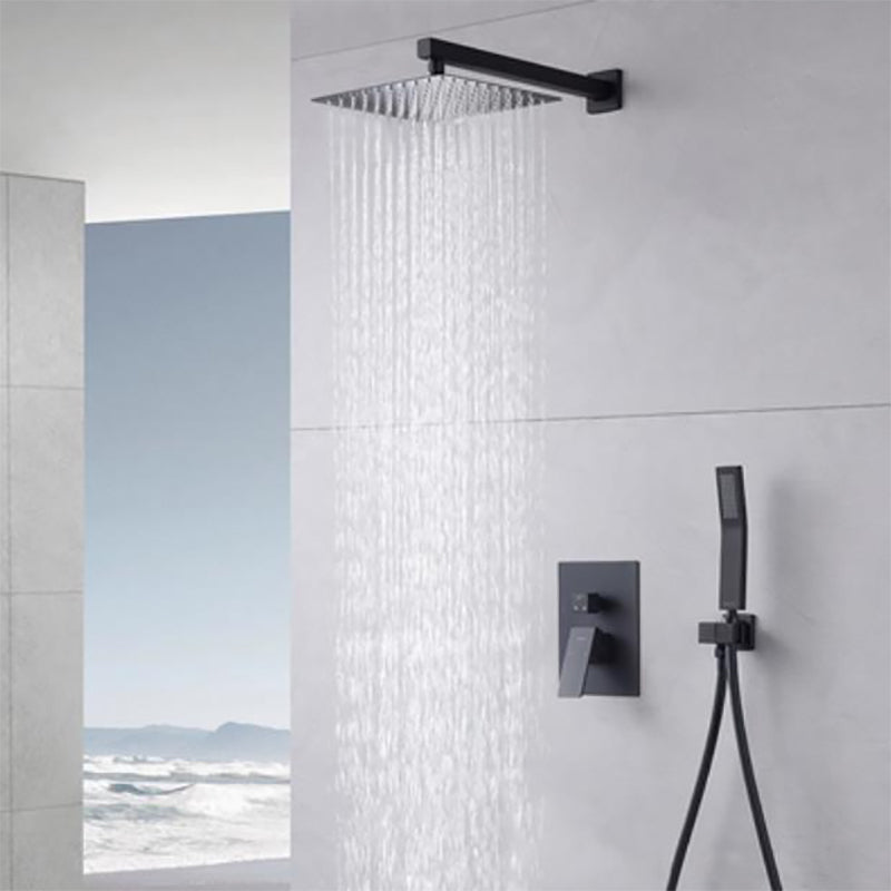 Shower Trim Square Massage Jet Rain Wall Mounted Shower System