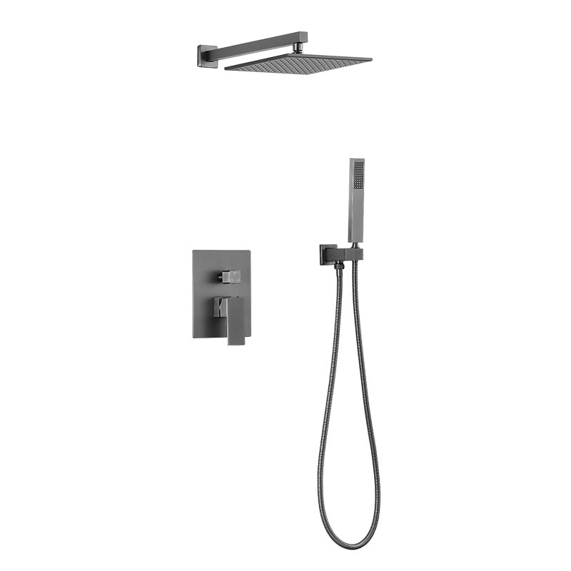 Shower Trim Square Massage Jet Rain Wall Mounted Shower System