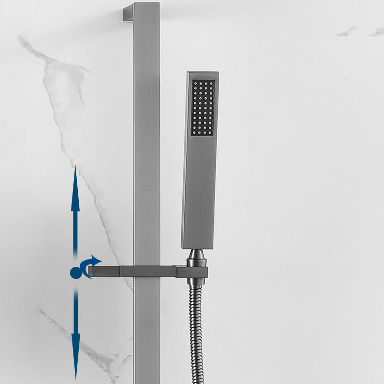 Shower Trim Square Massage Jet Rain Wall Mounted Shower System