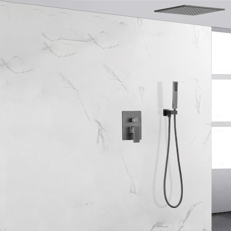 Shower Trim Square Massage Jet Rain Wall Mounted Shower System