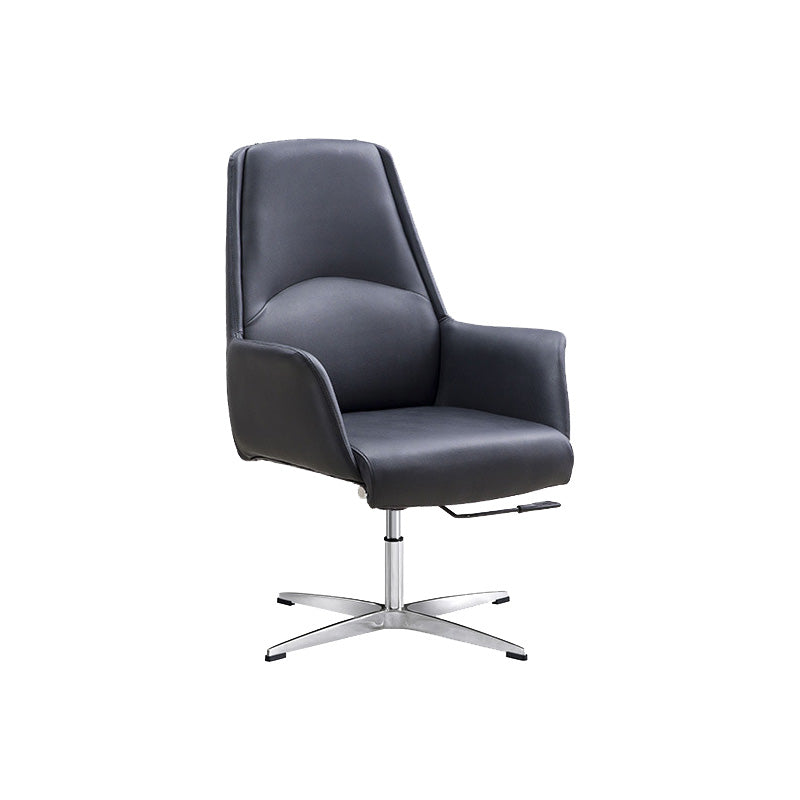 Modern Leather Managers Chair Adjustable Lumbar Support Executive Chair for Office