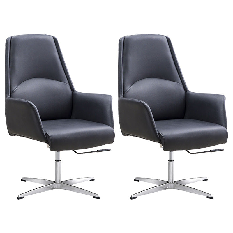 Modern Leather Managers Chair Adjustable Lumbar Support Executive Chair for Office