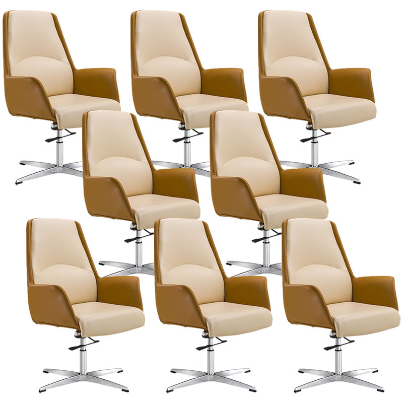 Modern Leather Managers Chair Adjustable Lumbar Support Executive Chair for Office