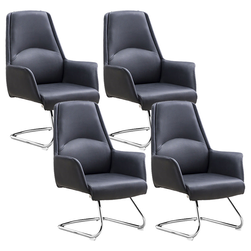 Modern Leather Managers Chair Adjustable Lumbar Support Executive Chair for Office