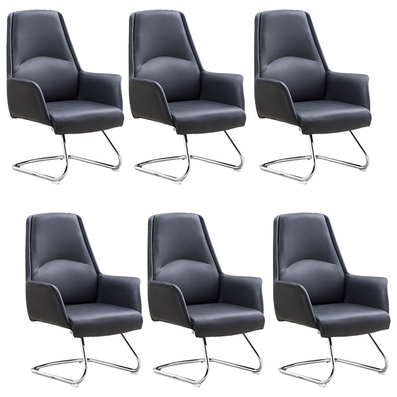 Modern Leather Managers Chair Adjustable Lumbar Support Executive Chair for Office