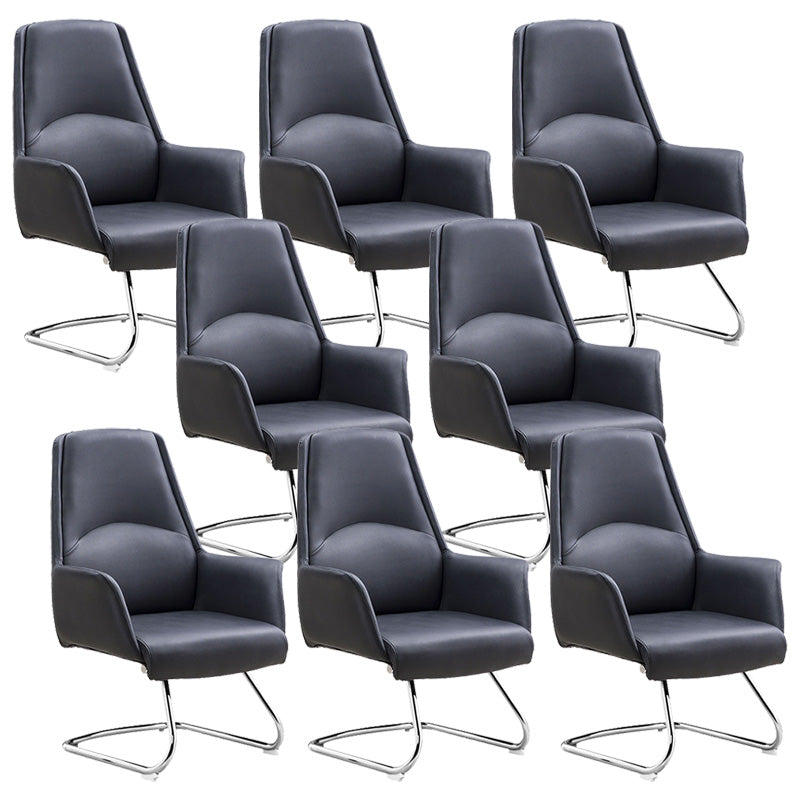 Modern Leather Managers Chair Adjustable Lumbar Support Executive Chair for Office