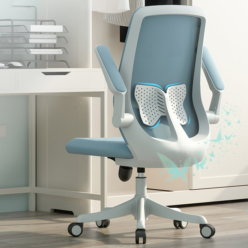 Modern Office Chair Removable Upholstered Arms No Distressing Desk Chair