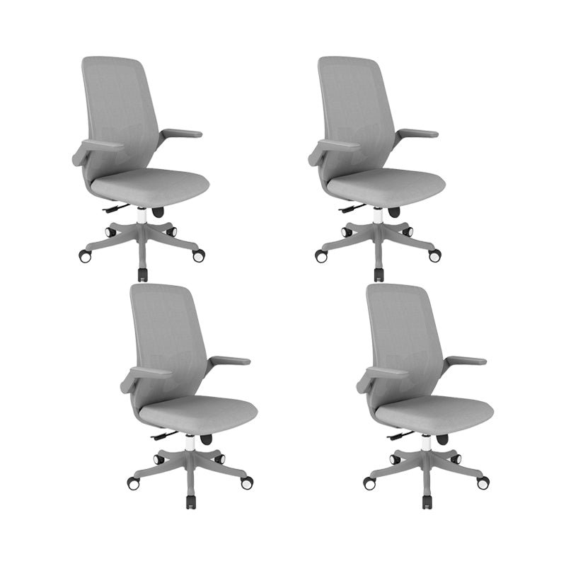 Modern Office Chair Removable Upholstered Arms No Distressing Desk Chair