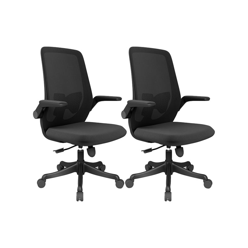 Modern Office Chair Removable Upholstered Arms No Distressing Desk Chair