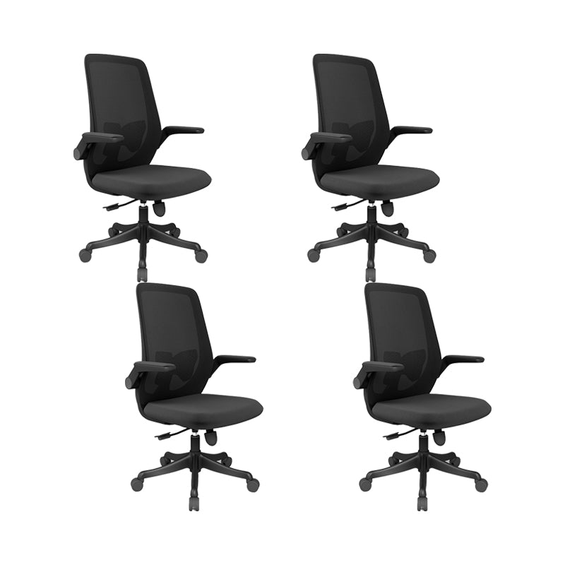 Modern Office Chair Removable Upholstered Arms No Distressing Desk Chair