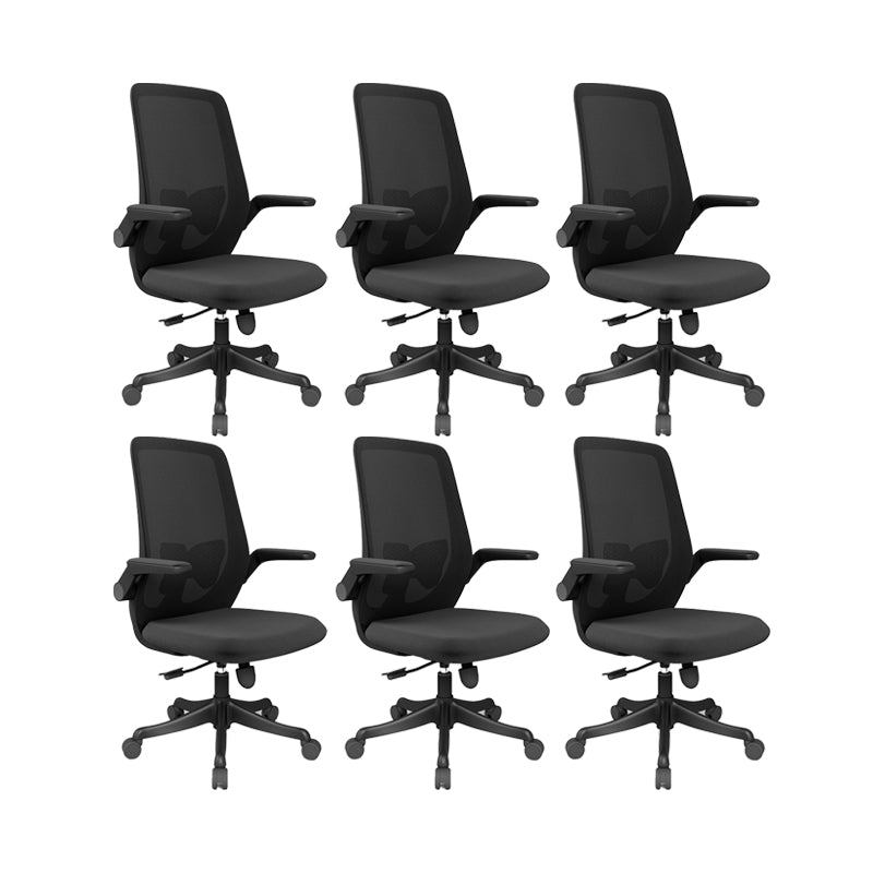 Modern Office Chair Removable Upholstered Arms No Distressing Desk Chair