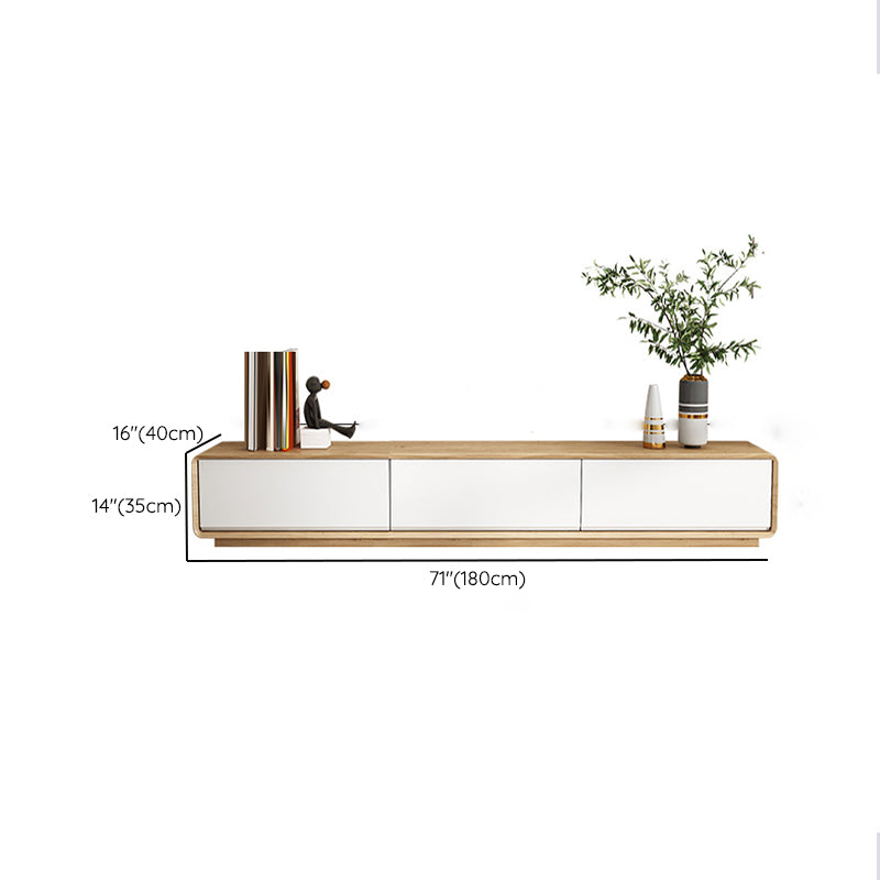 Contemporary TV Media Console Wooden TV Console with Drawers