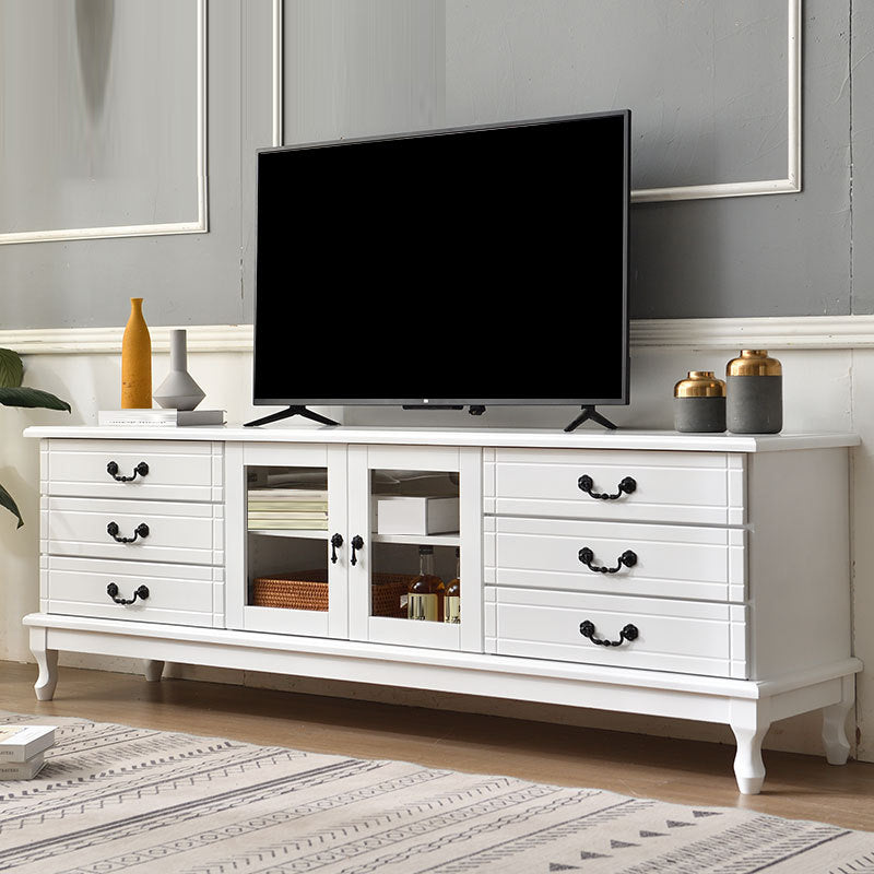 Traditional TV Stand Console Wooden TV Media Console for Living Room