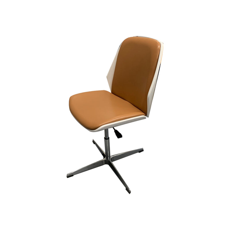 Contemporary No Arm Conference Chair Leather Desk Chair for Office