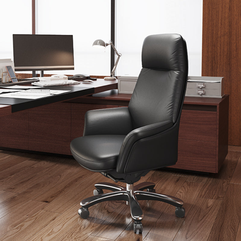 Contemporary Swivel Executive Chair Height-adjustable Managers Chair for Office