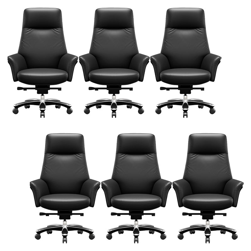 Contemporary Swivel Executive Chair Height-adjustable Managers Chair for Office