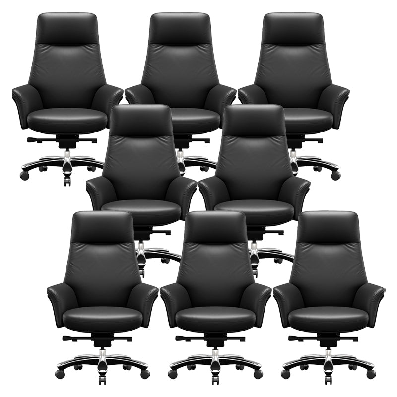 Contemporary Swivel Executive Chair Height-adjustable Managers Chair for Office