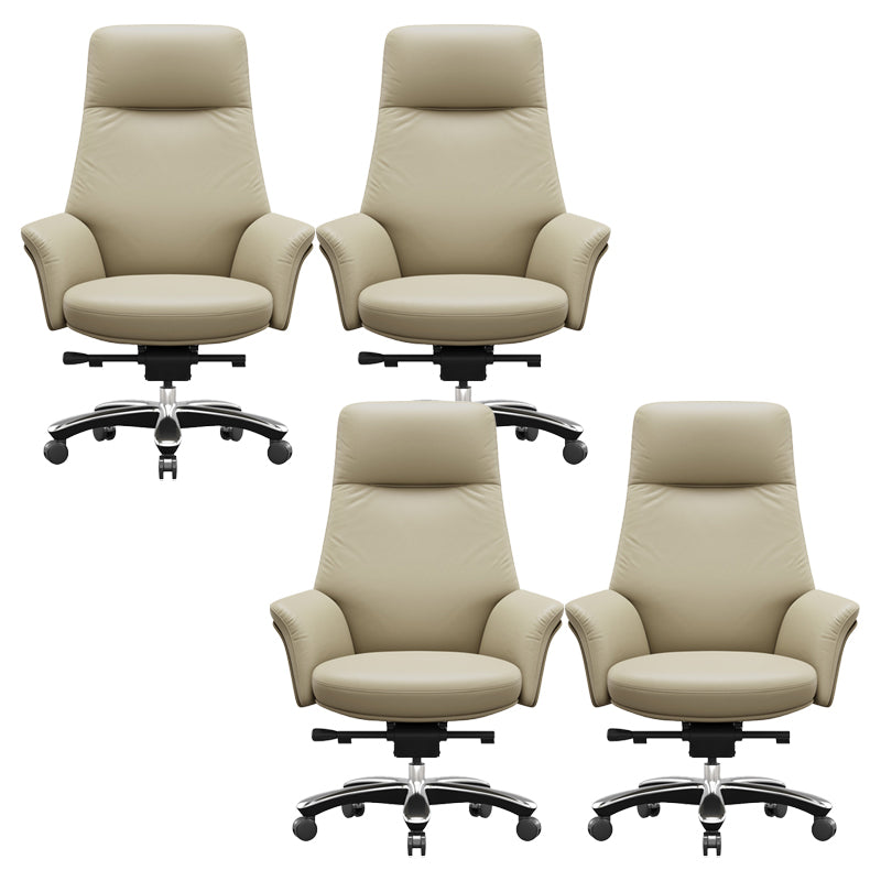 Contemporary Swivel Executive Chair Height-adjustable Managers Chair for Office