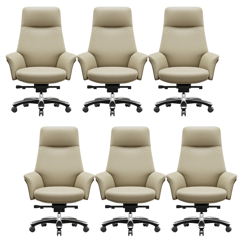 Contemporary Swivel Executive Chair Height-adjustable Managers Chair for Office